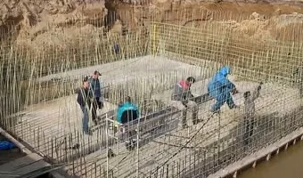 Armatūros montavimas statybvietėje